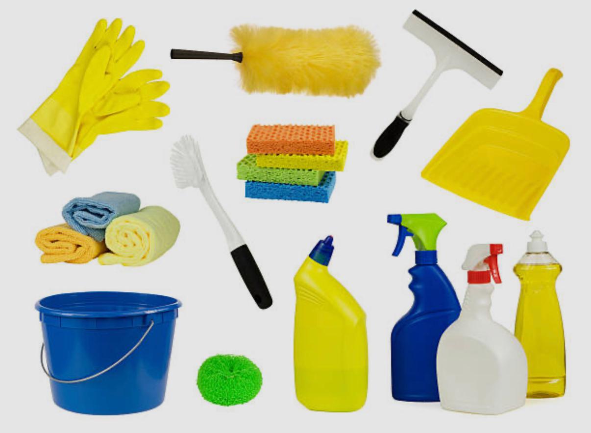 Janitorial Items & Trolley
