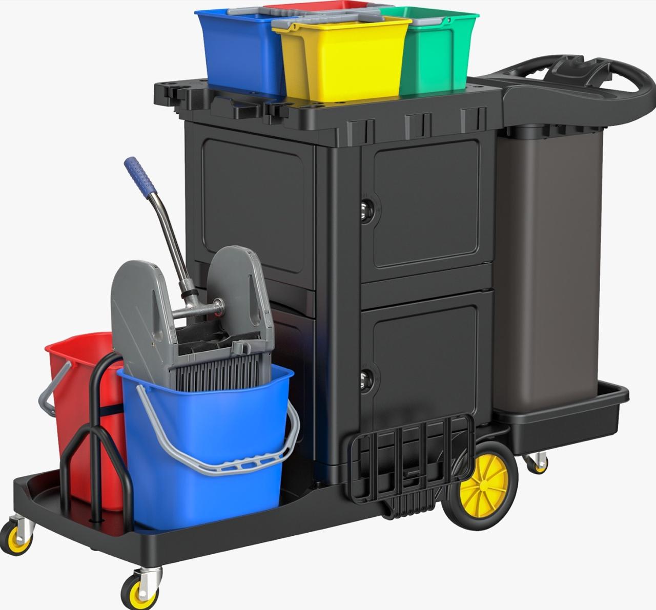 Janitorial Items & Trolley